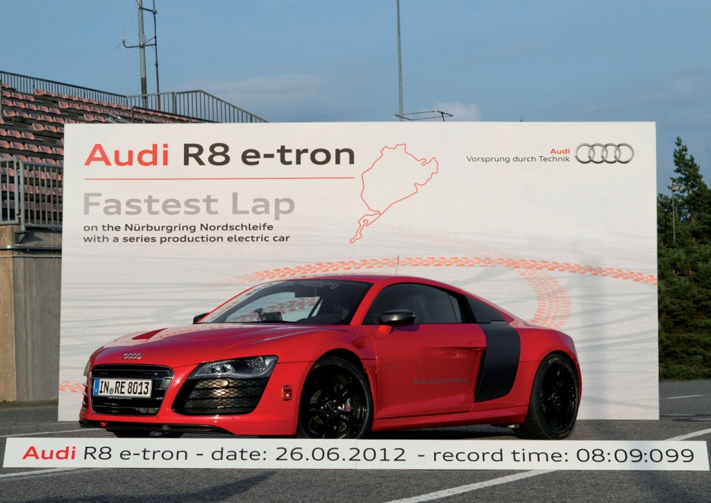 Audi R8 e-tron: Weltrekord auf der Nürburgring Nordschleife