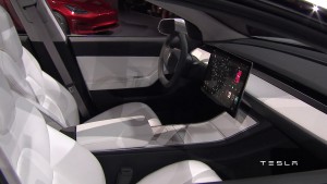 Screenshot Tesla Model 3 Präsentation