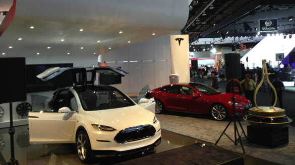 Tesla Model X auf der Detroit Auto Show