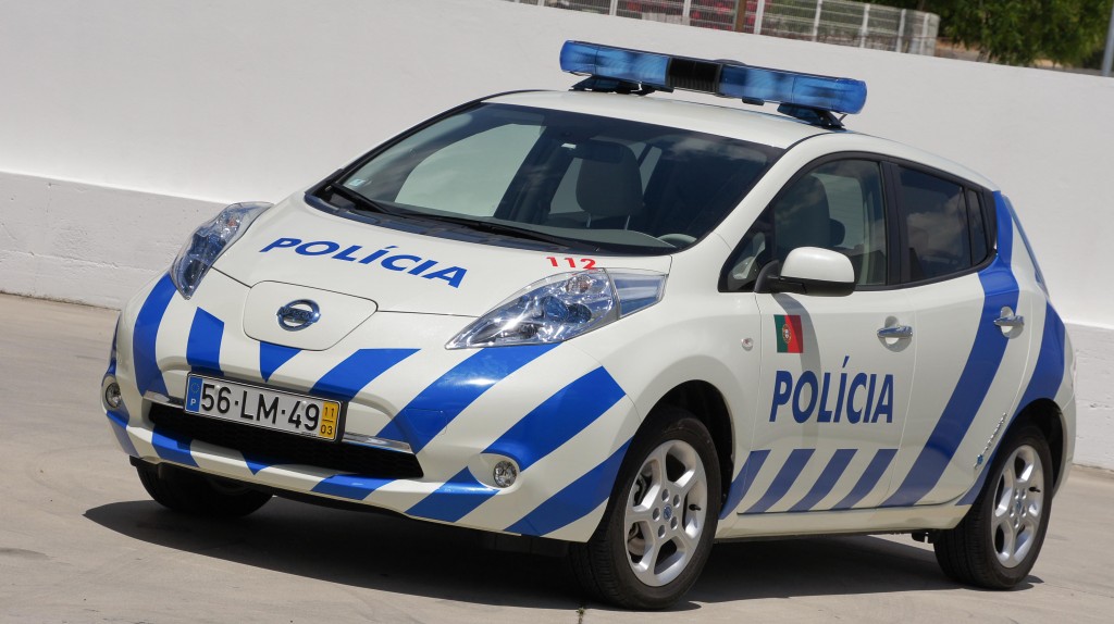 Nissan Leaf Polizei