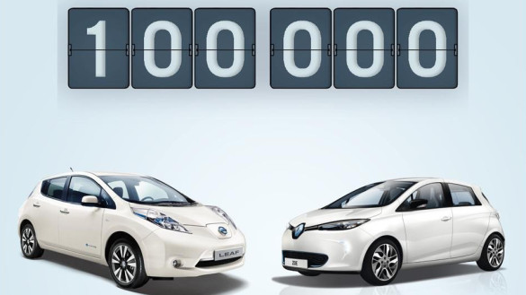 Allianz Renault-Nissan verkauft 100.000 Elektrofahrzeuge weltweit