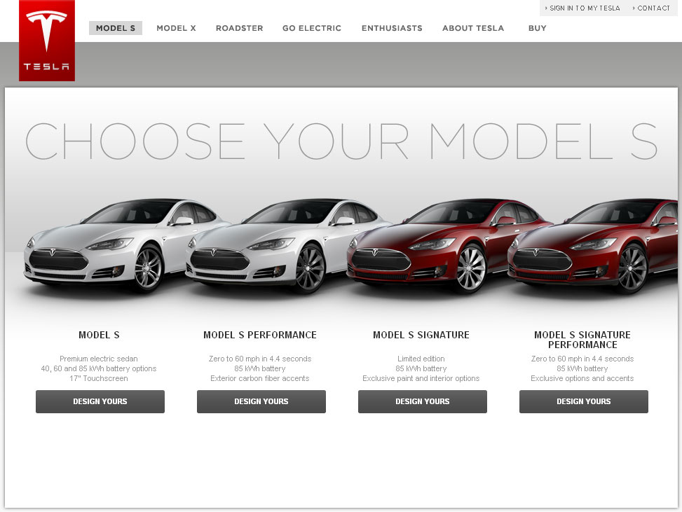 Tesla Model S Design Studio